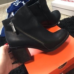 Cute leather booties